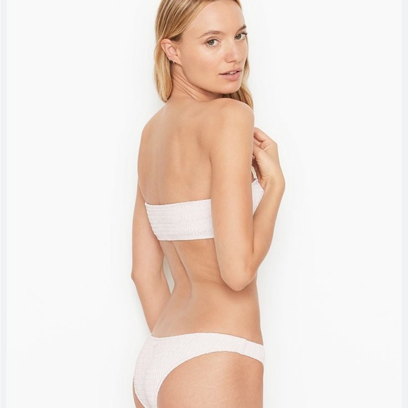 3 piece Victoria’s Secret White Smocked Bikini - Picture 1 of 11